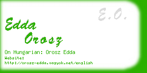 edda orosz business card